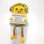 Cute Positive Emotional Penguin Doll Beer Cup Handmade Knitted Turtle