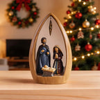 Collectibles Sculpture Nordic Modern Home Crafts Christmas Decoration Holy Family Statue Ornament Jesus Birth Resin Sculpture