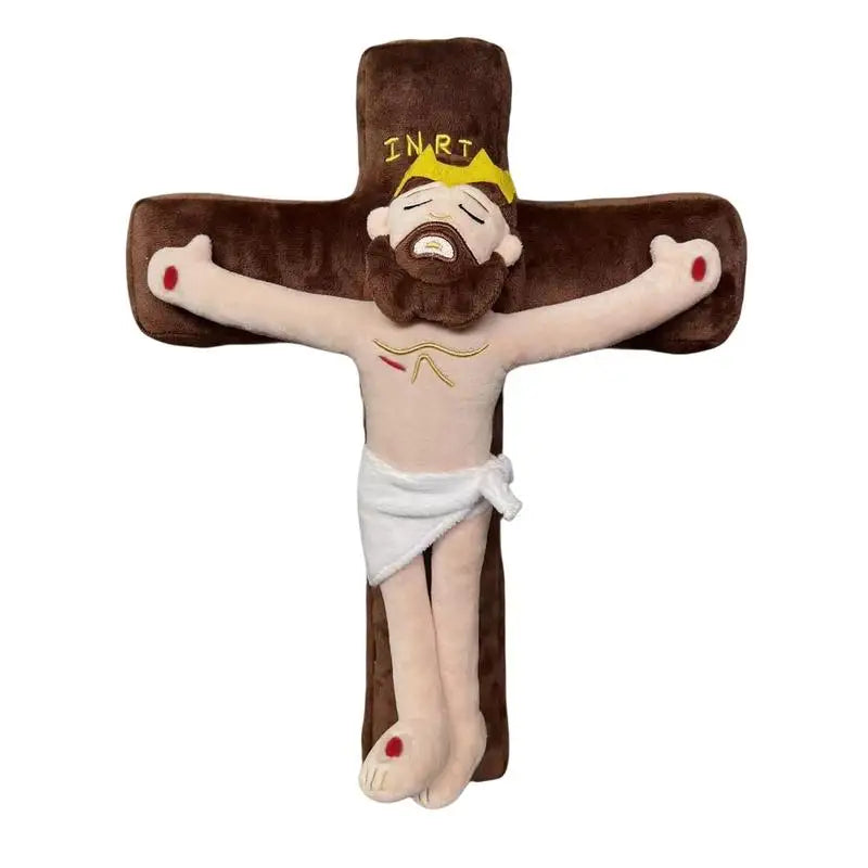 Stuffed Jesus Plush Doll Soft Stuffed Jesus Plush Toy Good Elasticity Throw Pillow Decoration For Couch Living Room Kids Room
