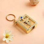 Small Size Mini Bible Keychain Jesus Cross Keyring Religious Christian for Daily Reminder Faith-based Gifts Personal Beliefs