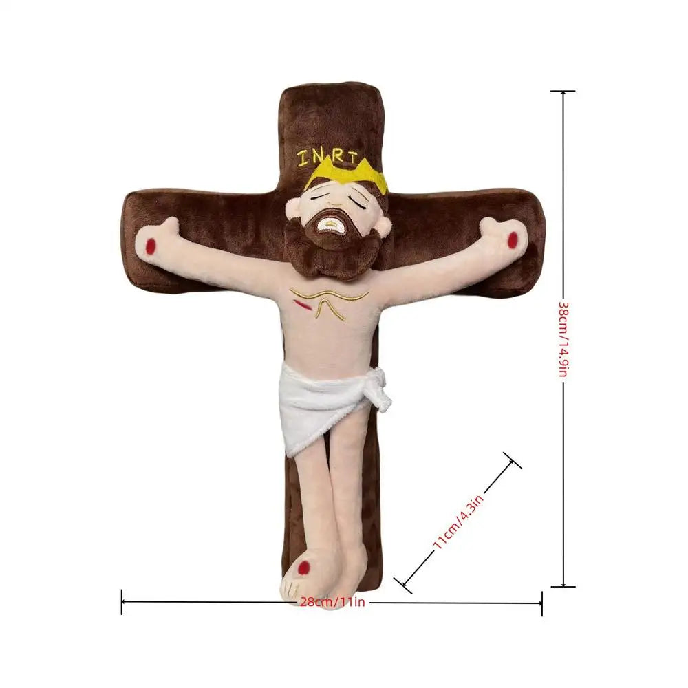 Stuffed Jesus Plush Doll Soft Stuffed Jesus Plush Toy Good Elasticity Throw Pillow Decoration For Couch Living Room Kids Room