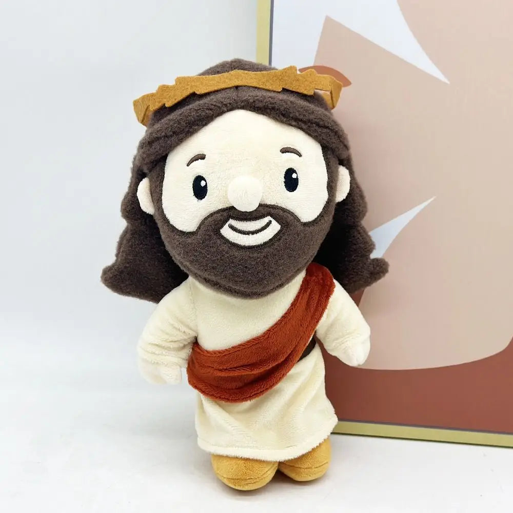 Sofa Cushion Home Decoration Jesus Cotton Doll Plush Pillow Sleep Hug Stuffed Jesus 28cm Cartoon Jesus Plush Toy Birthday Gift
