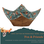 100% Cotton Microwavable Bowl Cozy - Fox & Friends